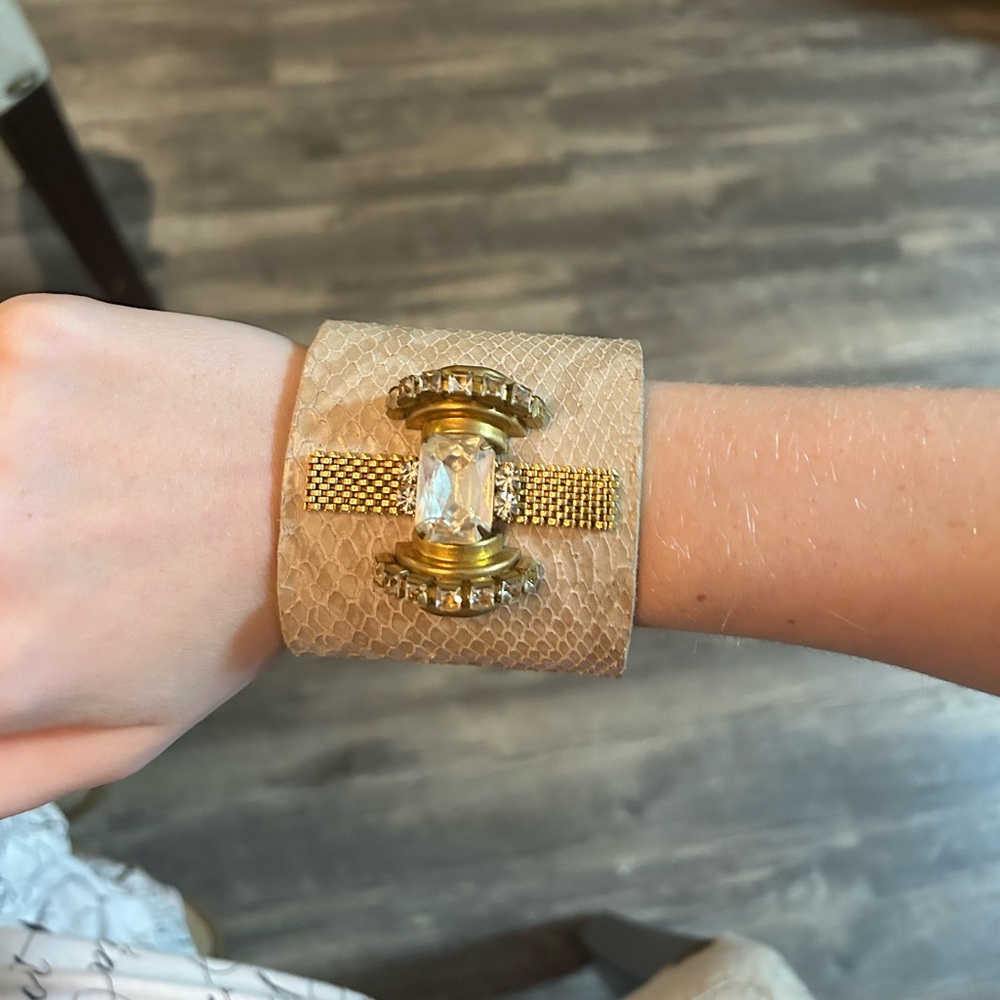 Diamond snakeskin Bracelet/cuff